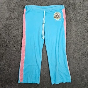 Pantalones deportivos Y2K Bobby Jack con logotipo de mono azules con cordón jóvenes niñas talla 18 XXL - Imagen 1 de 12