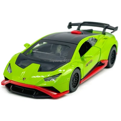 1/40 Lamborghini Huracán STO Modelo Coche de Juguete Diecast Vehículo de Juguete Niños Juguetes Verde Foto 1 de 4