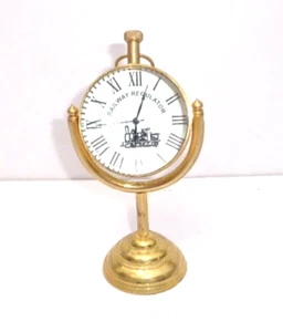 Reloj Náutico Barco Reloj de Mesa Latón Reloj de Escritorio Marítimo Brújula de Latón con Hormiga - Imagen 1 de 7