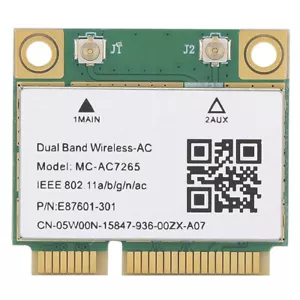 MC-AC7265 Dual Band Mini PCI-e Network Card Laptop PC WiFi Bluetooth Wireless - Picture 1 of 5