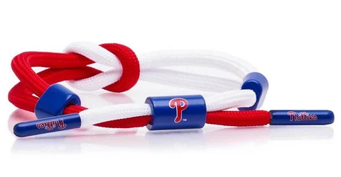 Rastaclat Baseball Philadelphia Phillies Outfield Knotted Bracelet - Red & White Cover