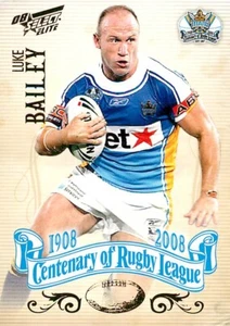 Tarjeta Gold Coast Titans 2008 NRL Centenario de Luke Bailey - Imagen 1 de 2