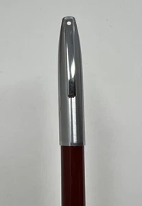 Vintage Sheaffer White Dot Pen, Silver And Maroon Body - Picture 1 of 6