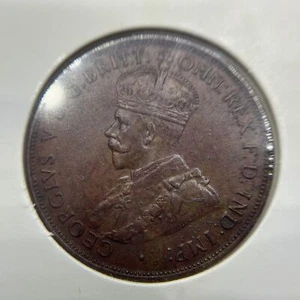 1933 One Penny Coin - good Extremely Fine - Red George V Predecimal - Picture 1 of 2