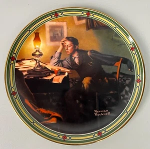 Knowles Norman Rockwell Plate Young Man Dreaming 9237C 1986 Collector Plate - Picture 1 of 7