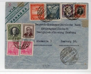 Chile 1936 airmail Valdivia to Germany great mixed franking - Picture 1 of 1