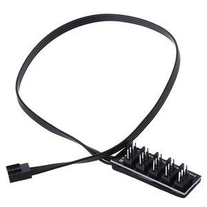 1 To 5 4-Pin PWM CPU Fan HUB Cooling Splitter Adapter Braided Power Cabl.l8 Qo - Afbeelding 1 van 9