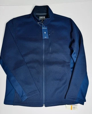 Chaqueta IZOD Advantage Performance elástica para hombre cremallera completa, 3 bolsillos, talla S nueva con etiquetas Foto 1 de 4