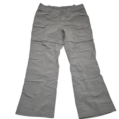 Pantalones cargo convertibles North Face talla 16 s gris con cremallera senderismo al aire libre Gorpcore Foto 1 de 4