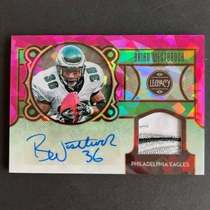 2020 Panini Legacy Patch Auto Diamond Brian Westbrook 3/3 Philadelphia Eagles - Picture 1 of 2