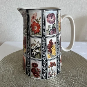 Amberglade Derbyshire Large Jug 21cm – Vintage Floral Panel Design – Made in Eng - Picture 1 of 11