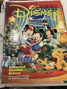 Catálogo Vintage Disney Store Vacaciones 1994 Papá Noel con Mickey en Cubierta - Imagen 1 de 2