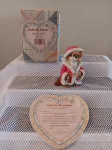 1995 Enesco Calico Kittens "Jolly Old St. Nicholas" #144630 - Picture 1 of 6