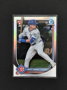 2025 Bowman Chrome Matt Shaw Red Rookie Refractor RC Chicago Cubs #46 - Bild 1 von 2