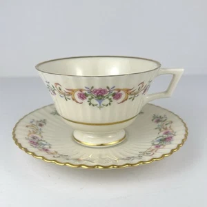 Taza y platillo vintage Lenox patrón Cenicienta V-308 - Imagen 1 de 10