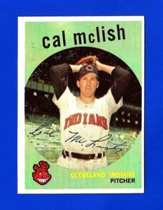 1959 Topps SET BREAK #445 CAL McLISH VG+/EX CLEVELAND INDIANS (SB1) - Picture 1 of 2