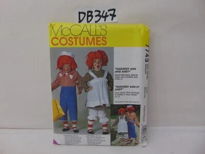 MCCALL'S SEWING PATTERN UNCUT COSTUMES 7743 RAGGEDY ANN AND ANDY SZ MEDIUM 36 38 - Image 1 of 3