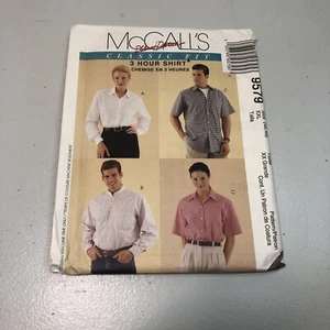 McCall's 9579 Size XXL 46 48 Misses' Men's Unisex Shirt - Picture 1 of 3