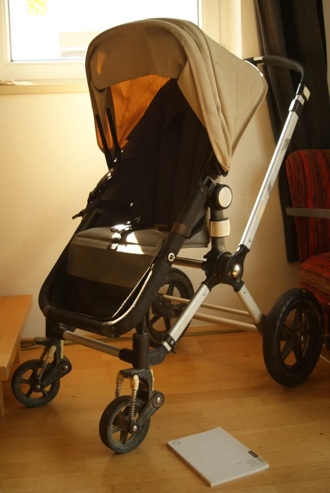 Bugaboo Cameleon Kinderwagen 2in1, beige-grau, mit Zubehör - Bild 1 von 4