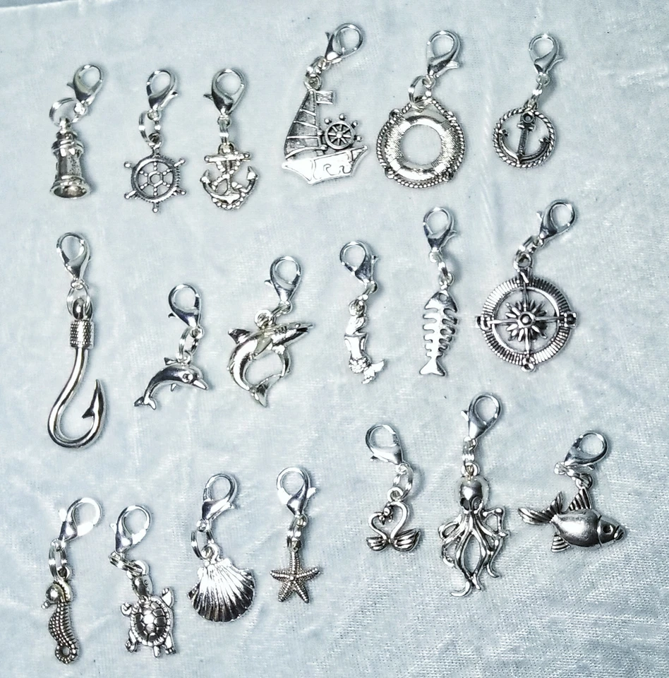 Marine Ocean Náutico Clip Dije Mochila Cartera Cremallera Sal Vida STOCKING STUFFER Foto 1 de 1