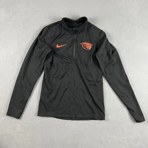 Nike Jacket Mens Small Black Oregon State Beavers 1/4 Zip Football Sweatshirt - Picture 1 of 10