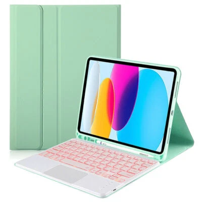 Funda Teclado Teclado Táctil Retroiluminada Ratón Para iPad 10ª Generación 10.9" 2022 Tablet Foto 1 de 4
