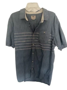Vintage Vans Men’s Off The wall Denim Button Down Shirt XL - Picture 1 of 2