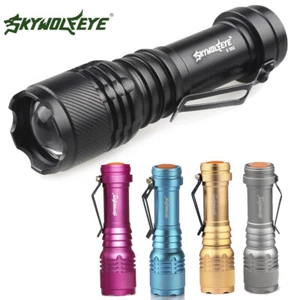 Tactical 20000LM T6 LED Flashlight Super Bright Zoom Q5 AA/14500 3 Modes Torch - Picture 1 of 15