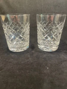 WATERFORD Crystal Double Old Fashioned TYRONE, Adare set of 2 - Picture 1 of 6