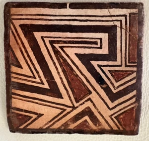 Douglas Johnson SANTA FE ARTIST RARE ORIGINAL TILE POTTERY PIECE 1970'S - Picture 1 of 4
