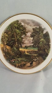 Placa decorativa en miniatura Broadhurst Bros Bursalem de 4 1/2 pulgadas escena de granja - Imagen 1 de 4
