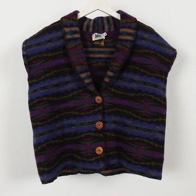 Vintage Womens REI Shawl Medium Sweater Vest Southwest Aztec Cardigan Wool - Image 1 of 4
