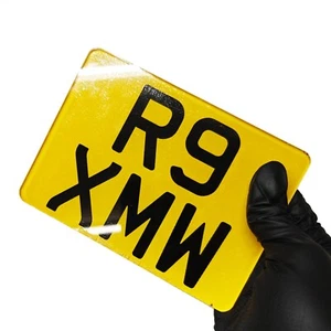 Mini 4 Inch Show Motorbike Number Plate - Picture 1 of 1
