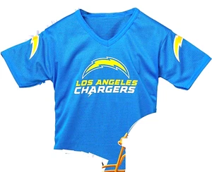 NWT NFL LOS ANGELES CHARGERS FRANKLIN FOOTBALL MESH MEDIUM YOUTH BOYS KID JERSEY - Picture 1 of 4