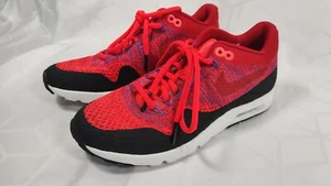 Nike Air Max 1 Ultra Flyknit Women's Running Shoes Size 8 Red Black Blue - Picture 1 of 7