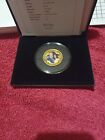 Rare Royal Wedding Harry  Megan Gold Plated Solid Silver Proof Piedfort £5 Coin 