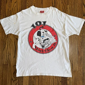 Vintage Disney 101 Dalmations "Just Chew It Shirt" Graphic T Shirt Size XL Nike - Picture 1 of 7