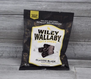 Wiley Wallaby Classic Black Gourmet Lakritz fettfrei vegan weich + Kaubonbons - Bild 1 von 9
