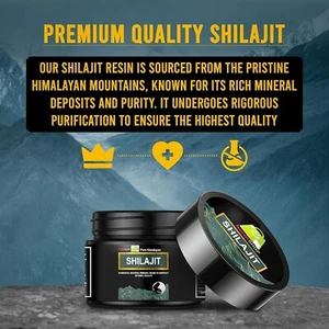 Pure 100% Himalayan Shilajit Resin, Organic, Very Potent, Fulvic Acid, 60 G - Picture 1 of 9