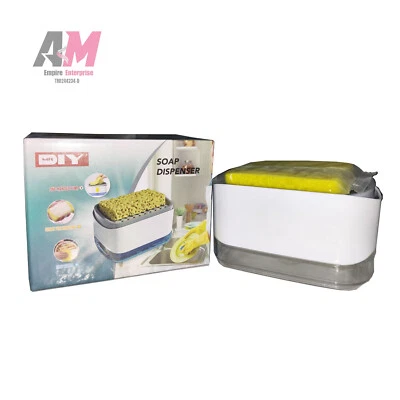 5X Soap Pump Dispenser with Sponge Caddy Kitchen Dish Soap Dispenser 2 in 1 - Image 1 of 4