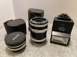 Vivitar AT-4 FL/FD Automatic Extension Tube Set -12mm, 20mm, 36mm MINT for Canon - Picture 1 of 3