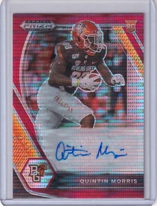 Quintin Morris 2021 Panini Prizm Draft Picks Red Pulsar Holo Prizm Rc Auto /15 - Picture 1 of 2