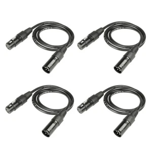4 PCS Mikrofon Kabel Durable Tragbare Nützlich Mikrofon Kabel Für DJ Lichter - Bild 1 von 4