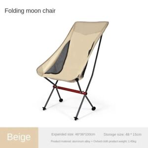 Outdoor Ultra Light Aluminum Alloy Folding Chair Portable Beach Moon Chair