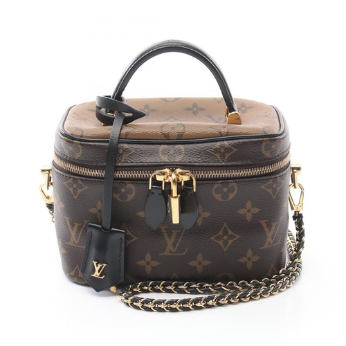 LOUIS VUITTON（LV） Borsa a mano Louis Vuitton Vanity NV PM 2 vie M45165 monogramma retro nero usata LV
