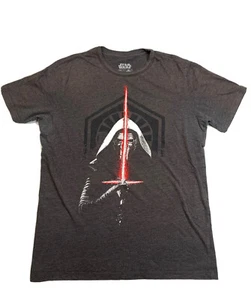 Star Wars Kylo Ren / Ben Solo Lightsaber Grey T-Shirt Size L Jedi Sci-fi - Picture 1 of 7