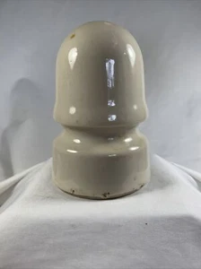 Vintage “B” Large Ceramic White Porcelain Insulator 4” High (1) - Picture 1 of 6