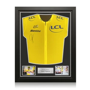 Tadej Pogacar Signed Tour de France 2025 Yellow Jersey. Standard Frame - Picture 1 of 5