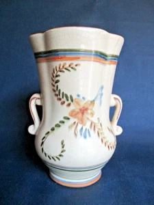 Jarrón weller art pottery bonita c. 1930 firmado por artista 8" h. cerámica artística americana - Imagen 1 de 9