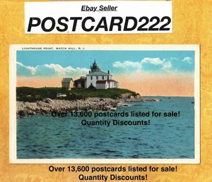 Postal de colección RI Westerly 1908-29 LIGHTHOUSE POINT Rhode Island - Imagen 1 de 1